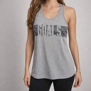 Champion Gray Tank Top with Graphic Detail